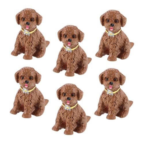 WOONEKY 6 Stück Miniatur Hunde Figuren Resin Anhänger für Kreative DIY Projekte Schlüsselanhänger und Mikro Landschaftsdeko Süße Hundedekoration für Puppenhäuser und Gartenaccessoires WOONEKY 6 Stück Miniatur Hunde Figuren Resin Anhänger für Kreative DIY Projekte Schlüsselanhänger und Mikro Landschaftsdeko Süße Hundedekoration für Puppenhäuser und Gartenaccessoires von WOONEKY