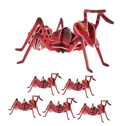 WOONEKY 6 Stück Teiliges Ameisen-Puzzle aus Karton Realistisches Insektenmodell Wissenschafts-bausatz für Interaktives Lernspielzeug Stem-bastelset Naturkunde und Teamarbeit WOONEKY 6 Stück Teiliges Ameisen-Puzzle aus Karton Realistisches Insektenmodell Wissenschafts-bausatz für Interaktives Lernspielzeug Stem-bastelset Naturkunde und Teamarbeit von WOONEKY