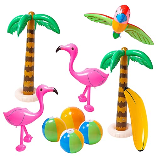 WOONEKY 6 Stück Teiliges Aufblasbares für Bunte Tier und Strandspielzeuge für Wasserspaß und Kreative Spielzeiten Papagei Banane Strandball WOONEKY 6 Stück Teiliges Aufblasbares für Bunte Tier und Strandspielzeuge für Wasserspaß und Kreative Spielzeiten Papagei Banane Strandball von WOONEKY