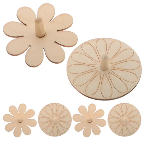 WOONEKY 6 Stück Teiliges DIY Holz für Unbemalte Holzspielzeuge zum Malen und Basteln Kreatives für Künstlerische und Spaß Geeignet für Jungen und Mädchen von WOONEKY