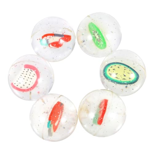 WOONEKY 6 Stück Teiliges Fruchtiger Hüpfball aus Springfreudiger Springball für Ungiftig für Indoor und Outdoor Spielspaß bei Geburtstagen und Festen WOONEKY 6 Stück Teiliges Fruchtiger Hüpfball aus Springfreudiger Springball für Ungiftig für Indoor und Outdoor Spielspaß bei Geburtstagen und Festen von WOONEKY