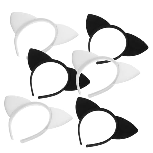 WOONEKY 6 Stück Teiliges Katzenohren Haarreif aus Weichem Leichter Bequemer Kopfschmuck für Party Cosplay Fasching und Festliche Anlässe Mädchen und Damen Geeignet WOONEKY 6 Stück Teiliges Katzenohren Haarreif aus Weichem Leichter Bequemer Kopfschmuck für Party Cosplay Fasching und Festliche Anlässe Mädchen und Damen Geeignet von WOONEKY