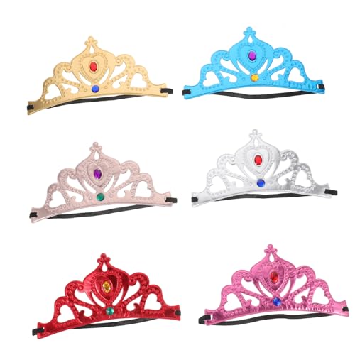 WOONEKY 6 Stück Teiliges Krone Headpiece Weiche Langlebige Stoffkrone in Gold Blau Roségold Silber Rot Dekoratives Geburtstagskostüm für Mädchen Party und Cosplay WOONEKY 6 Stück Teiliges Krone Headpiece Weiche Langlebige Stoffkrone in Gold Blau Roségold Silber Rot Dekoratives Geburtstagskostüm für Mädchen Party und Cosplay von WOONEKY