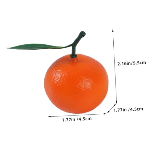 WOONEKY 6 Stück Teiliges Künstliche Orangen Modelle mit und Blättern Realistische Kleine Dekorfrüchte für Fotografie Requisiten Kindergarten Lehrmittel und Obstladen Deko WOONEKY 6 Stück Teiliges Künstliche Orangen Modelle mit und Blättern Realistische Kleine Dekorfrüchte für Fotografie Requisiten Kindergarten Lehrmittel und Obstladen Deko von WOONEKY