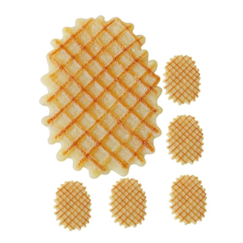 WOONEKY 6 Stück Teiliges Künstliche Waffelmodelle Realistisch Aussehende Deko für Küche Bäckerei Restaurant Fotorequisiten Farbenfrohe Künstliche Waffeln für Präsentationen WOONEKY 6 Stück Teiliges Künstliche Waffelmodelle Realistisch Aussehende Deko für Küche Bäckerei Restaurant Fotorequisiten Farbenfrohe Künstliche Waffeln für Präsentationen von WOONEKY