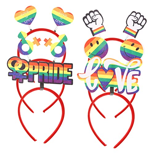 WOONEKY 6 Stück Teiliges Lgbt Stirnband Regenbogen Haarreif für Frauen Bunte Kopfbedeckung Flexibel Leicht Partyzubehör Pride Month Festival WOONEKY 6 Stück Teiliges Lgbt Stirnband Regenbogen Haarreif für Frauen Bunte Kopfbedeckung Flexibel Leicht Partyzubehör Pride Month Festival von WOONEKY