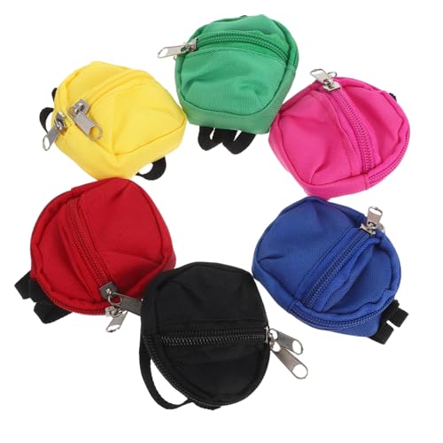 WOONEKY 6 Stück Teiliges Mini-Rucksack Puppen mit Funktionalem Reißverschluss Leichter Tragbarer Puppenrucksack als Schul Reiseaccessoire für Kreatives Rollenspiel und Feinmotoriktraining WOONEKY 6 Stück Teiliges Mini-Rucksack Puppen mit Funktionalem Reißverschluss Leichter Tragbarer Puppenrucksack als Schul Reiseaccessoire für Kreatives Rollenspiel und Feinmotoriktraining von WOONEKY