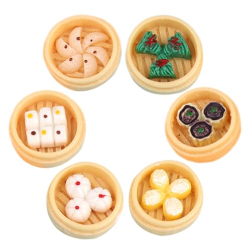 WOONEKY 6 Stück Teiliges Miniatur Steamer aus Resin Realistische Mini Dampfnudel deko für Puppenhaus Spielküche und Fotorequisiten Langlebig Farbintensiv Kindgerechtes Zubehör WOONEKY 6 Stück Teiliges Miniatur Steamer aus Resin Realistische Mini Dampfnudel deko für Puppenhaus Spielküche und Fotorequisiten Langlebig Farbintensiv Kindgerechtes Zubehör von WOONEKY