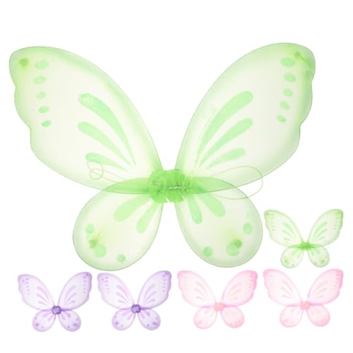 WOONEKY 6 Stück Teiliges Schmetterlingsflügel für Leichte Elegante Verkleidung für Märchenfeste und Partys für Fotos und Auftritte WOONEKY 6 Stück Teiliges Schmetterlingsflügel für Leichte Elegante Verkleidung für Märchenfeste und Partys für Fotos und Auftritte von WOONEKY