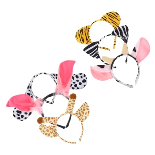 WOONEKY 6 Stück Teiliges Tier Kopfschmuck aus Weichem Kurzplüsch Flexibler Haarreif für Lustige Kostüm Party Accessoires Geeignet für Kindergarten Performance und Verkleidungsspiele WOONEKY 6 Stück Teiliges Tier Kopfschmuck aus Weichem Kurzplüsch Flexibler Haarreif für Lustige Kostüm Party Accessoires Geeignet für Kindergarten Performance und Verkleidungsspiele von WOONEKY