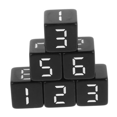 WOONEKY 6 Stück Zahlenwürfel aus Harz Sechsseitige Würfel für Brettspiele Mathe Lernen und Unterricht Elegantes Design Einfach zu Bedienen für Spielabende und Strategische Spiele WOONEKY 6 Stück Zahlenwürfel aus Harz Sechsseitige Würfel für Brettspiele Mathe Lernen und Unterricht Elegantes Design Einfach zu Bedienen für Spielabende und Strategische Spiele von WOONEKY