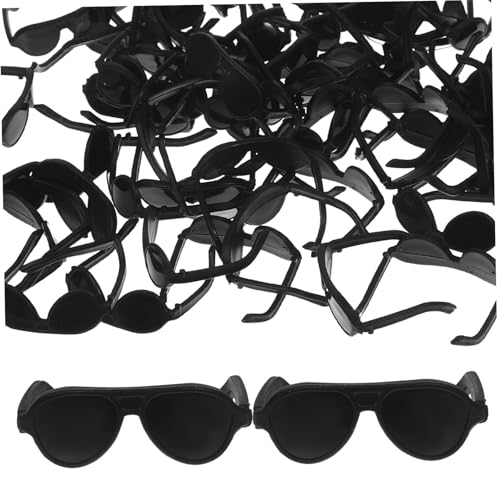 WOONEKY 60 Stück Mini Puppen Sonnenbrillen Stylische Dekoration für Puppen Kreative Accessoires für Fotografie und DIY Projekte Praktische und Requisiten für Puppenhaus und Rollenspiele von WOONEKY