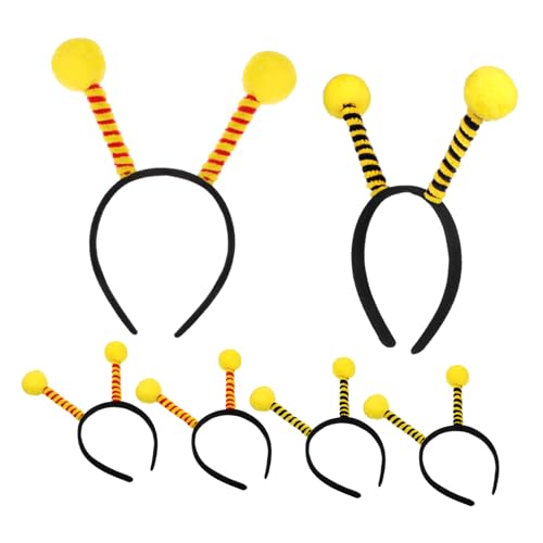 WOONEKY 6Stücke Bienen Haarreifen Entzückende Tierhaarbänder für Haarschmuck für Partys Festivals und Kostüm Events für Cosplay und Geburtstagsfeiern von WOONEKY