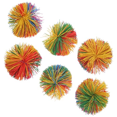 WOONEKY 6Stücke Bunte Silikon Bälle Flauschige Fidget Spielzeuge für Stressabbau Sensorische Erfahrung Geeignet für Erwachsene Zufällige Farben WOONEKY 6Stücke Bunte Silikon Bälle Flauschige Fidget Spielzeuge für Stressabbau Sensorische Erfahrung Geeignet für Erwachsene Zufällige Farben von WOONEKY
