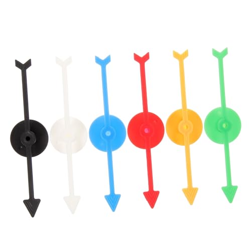 WOONEKY 6Stücke Interaktive Kunststoff Spielspinner für Brettspiele DIY Roulette und Lehrmaterialien Vielseitig Einsetzbar WOONEKY 6Stücke Interaktive Kunststoff Spielspinner für Brettspiele DIY Roulette und Lehrmaterialien Vielseitig Einsetzbar von WOONEKY