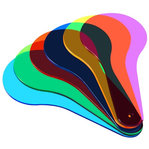 WOONEKY 6Stücke Teiliges Farbfilter Paddel für Pädagogisches Farberkennung und Experimentellen Lernens WOONEKY 6Stücke Teiliges Farbfilter Paddel für Pädagogisches Farberkennung und Experimentellen Lernens von WOONEKY
