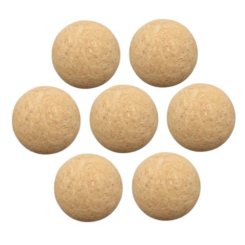 WOONEKY 7 Stück Teiliges Tischfußball Zubehör aus Langlebigen Korkbällen Realistische Mini Soccer Balls für Foosball Game Table Leichte Einfache Montage für Tischkicker Spiele von WOONEKY