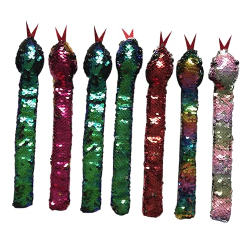 WOONEKY 7 Teiliges Pop Kreis Armband, Lustiges Schlangenarmband, Bezaubernde Slap Bänder, Pailletten Slap Armband, Pailletten Schlangenarmband, Lustige Slap Bänder, Slap Armbänder Für WOONEKY 7 Teiliges Pop Kreis Armband, Lustiges Schlangenarmband, Bezaubernde Slap Bänder, Pailletten Slap Armband, Pailletten Schlangenarmband, Lustige Slap Bänder, Slap Armbänder Für von WOONEKY