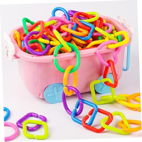 WOONEKY 75 Stück Teiliges Geometrisches Kettenglieder Sensory Ring Kleinkinder Weiche Langlebige Feinmotorik und Visuellen Wahrnehmung WOONEKY 75 Stück Teiliges Geometrisches Kettenglieder Sensory Ring Kleinkinder Weiche Langlebige Feinmotorik und Visuellen Wahrnehmung von WOONEKY