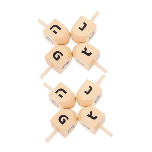 WOONEKY 8 Stück Chanukka-Dreidel: Holzdreidel – Holzkreisel, Lustige Füller, Spielzeug, Für Mädchen Und Jungen, Partygeschenk, Familientreffen WOONEKY 8 Stück Chanukka-Dreidel: Holzdreidel – Holzkreisel, Lustige Füller, Spielzeug, Für Mädchen Und Jungen, Partygeschenk, Familientreffen von WOONEKY