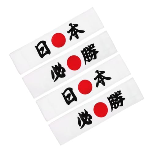 WOONEKY 8 Stück Japanisches Stirnband für Männer Samurai Print Bandana Authentisches Kostümzubehör für Karate und Cosplay Vielseitig Einsetzbar für Küche und Sport von WOONEKY