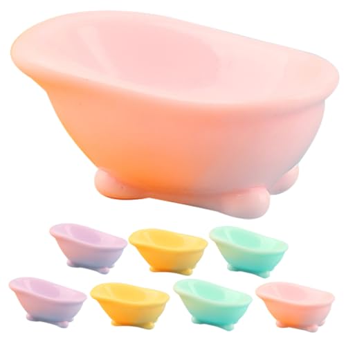 WOONEKY 8 Stück Miniatur Badewanne Teiliges Resinstück für Puppenhaus Deko Mikrolandschaft Badezimmer Zubehör Farbenfrohe Badewannenfiguren für Kreative Gestaltung WOONEKY 8 Stück Miniatur Badewanne Teiliges Resinstück für Puppenhaus Deko Mikrolandschaft Badezimmer Zubehör Farbenfrohe Badewannenfiguren für Kreative Gestaltung von WOONEKY