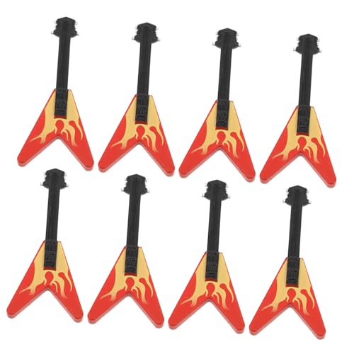WOONEKY 8 Stück Miniatur Gitarrenmodell Teiliges Realistische Dekoration für Puppenhaus und Musikzimmer für Kreatives Spiel und für Musikliebhaber WOONEKY 8 Stück Miniatur Gitarrenmodell Teiliges Realistische Dekoration für Puppenhaus und Musikzimmer für Kreatives Spiel und für Musikliebhaber von WOONEKY