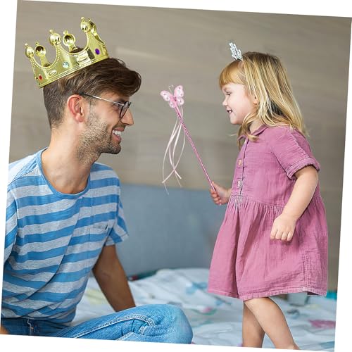 WOONEKY 8 Stück Teiliges Feenstab Kreativem Schmetterlingsdesign Leicht und Farbenfroh als Fotorequisite und Party Geschenk für Mädchen bei Verkleidungen und Feen mottos von WOONEKY
