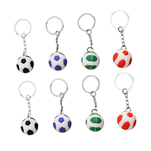 WOONEKY 8 Stück Teiliges Fußball Schlüsselanhänger Farbenfrohe Anhänger für Schlüssel und Taschen für Fußballfans Jungen und Männer WOONEKY 8 Stück Teiliges Fußball Schlüsselanhänger Farbenfrohe Anhänger für Schlüssel und Taschen für Fußballfans Jungen und Männer von WOONEKY