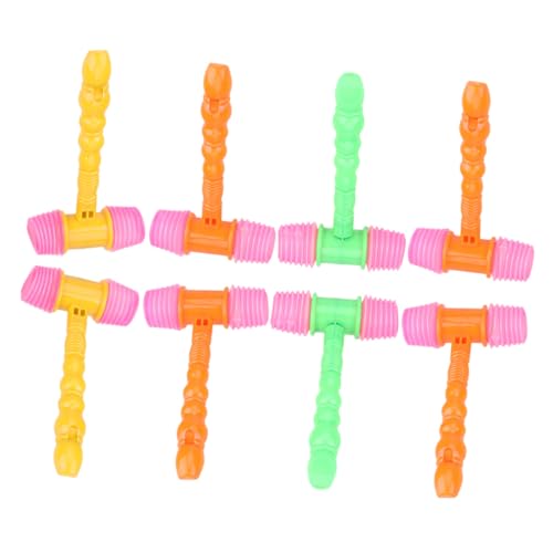WOONEKY 8 Stück Teiliges Hammer für Squeaky Hämmer Hand Augen Koordination und Geschicklichkeit für Jungen Farben Zufällig Zufällige Farbe von WOONEKY