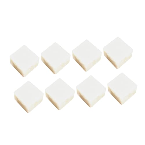 WOONEKY 8 Stück Teiliges Künstlicher Tofu Würfel Modelle Lebensechte Nachbildung für Fotografie Dekoration und Präsentation Sicheres Ungiftiges Material für Küchen und Geschäfte von WOONEKY