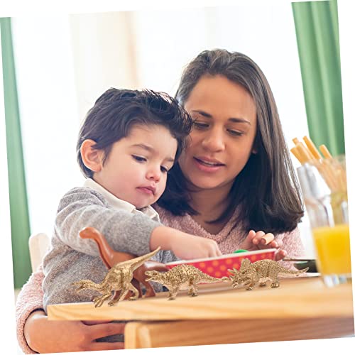 WOONEKY 8 Stück Teiliges Mini Dinosaurier aus Hochwertigem Realistische Goldene Dinosaurier Figuren als Dekorative Modelle für Schreibtisch und Lernhilfe WOONEKY 8 Stück Teiliges Mini Dinosaurier aus Hochwertigem Realistische Goldene Dinosaurier Figuren als Dekorative Modelle für Schreibtisch und Lernhilfe von WOONEKY