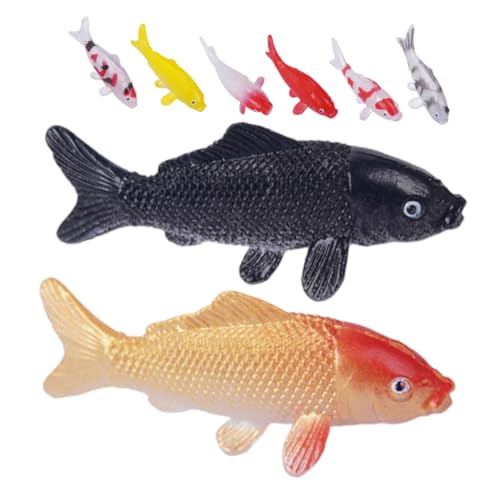 WOONEKY 8 Stück Teiliges Mini koi Fisch Langlebigem PVC Weiche Miniatur goldfisch Figuren für Aquariumdekoration Miniaturgärten Bonsai und DIY projekte Realistische Fisch Modelle für WOONEKY 8 Stück Teiliges Mini koi Fisch Langlebigem PVC Weiche Miniatur goldfisch Figuren für Aquariumdekoration Miniaturgärten Bonsai und DIY projekte Realistische Fisch Modelle für von WOONEKY