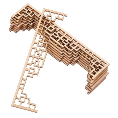 WOONEKY 8 Stück Teiliges Miniatur Chinesisches Holz Fenstergitter für Puppenhaus Zubehör Traditionelle Architektur Stabile Sandtisch Dekoration Kreative Bastelmodelle WOONEKY 8 Stück Teiliges Miniatur Chinesisches Holz Fenstergitter für Puppenhaus Zubehör Traditionelle Architektur Stabile Sandtisch Dekoration Kreative Bastelmodelle von WOONEKY