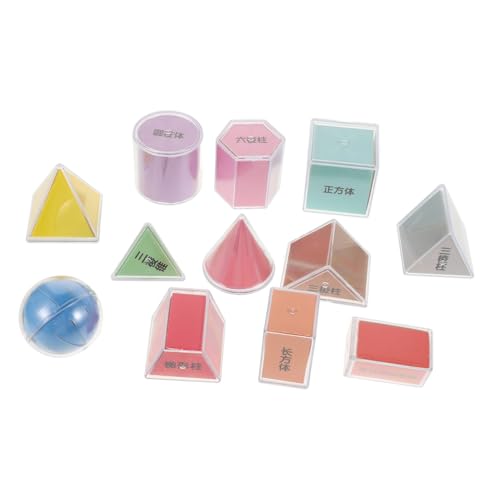 WOONEKY 8 Stück Teiliges Set Bunter Transparenter Geometrischer Körper aus Robustem Kunststoff mit Flächendiagrammen für Anschauliches Mathematiklernen und Räumlichen Denkens bei Kindern WOONEKY 8 Stück Teiliges Set Bunter Transparenter Geometrischer Körper aus Robustem Kunststoff mit Flächendiagrammen für Anschauliches Mathematiklernen und Räumlichen Denkens bei Kindern von WOONEKY