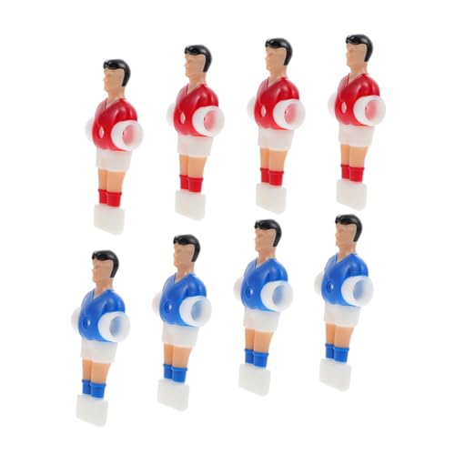 WOONEKY 8 Stück Teiliges Tischfußball Figuren Robustem Kompatibel mit Standard Fußballstangen Lebendige Farben Detailgetreue Spielfiguren für Spiel Erfahrung von WOONEKY