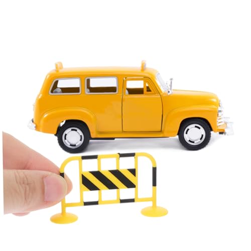 WOONEKY 8 Stück Teiliges Verkehrsabsperrungs Spielset aus Robustem Realistische Straßensperren und Warnkegel in Leuchtendem Gelb und Rot Pädagogisches Verkehrssicherheitsspielzeug für WOONEKY 8 Stück Teiliges Verkehrsabsperrungs Spielset aus Robustem Realistische Straßensperren und Warnkegel in Leuchtendem Gelb und Rot Pädagogisches Verkehrssicherheitsspielzeug für von WOONEKY