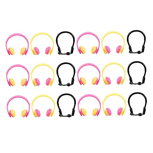 WOONEKY 80 Stück Teiliges Mini Puppen Kopfhörer Dekoration Mini Headset Zubehör für Kreative DIY Projekte und Puppenhaus Dekoration Leicht und Tragbar WOONEKY 80 Stück Teiliges Mini Puppen Kopfhörer Dekoration Mini Headset Zubehör für Kreative DIY Projekte und Puppenhaus Dekoration Leicht und Tragbar von WOONEKY