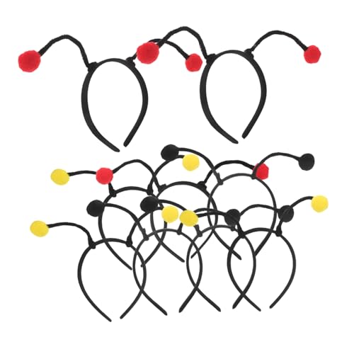 WOONEKY 9 Stück Teiliges Haarreif mit Weichen Cartoon-tier-antennen Leichte Kopfband-aufsätze in Schwarz Rot und Gelb Bequeme Bügel für Mädchen und Kleinkinder für Kostüm Partyauftritte WOONEKY 9 Stück Teiliges Haarreif mit Weichen Cartoon-tier-antennen Leichte Kopfband-aufsätze in Schwarz Rot und Gelb Bequeme Bügel für Mädchen und Kleinkinder für Kostüm Partyauftritte von WOONEKY