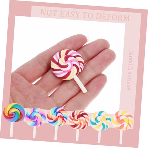 WOONEKY 9 Stück Teiliges Mini Lollipop Bunte Simulation Lutscher Deko für DIY Mikro Landschaft Basteln Realistische Foto Requisite Kreative Miniatur Süßigkeiten Ornamente WOONEKY 9 Stück Teiliges Mini Lollipop Bunte Simulation Lutscher Deko für DIY Mikro Landschaft Basteln Realistische Foto Requisite Kreative Miniatur Süßigkeiten Ornamente von WOONEKY