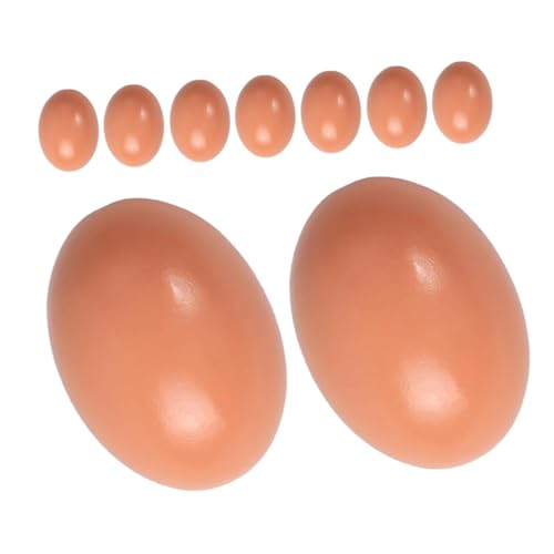 WOONEKY 9 Stück Teiliges Realistisch Aussehender Holz Eier für Hühnernest Training Unbemalte DIY Bastel Eier für Innen und Außendekoration Vielseitige Einsatzmöglichkeiten WOONEKY 9 Stück Teiliges Realistisch Aussehender Holz Eier für Hühnernest Training Unbemalte DIY Bastel Eier für Innen und Außendekoration Vielseitige Einsatzmöglichkeiten von WOONEKY