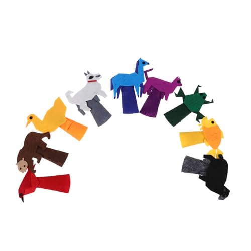 WOONEKY 9 Stück Teiliges Set Niedlicher Tier Fingerpuppen aus Filz für Geschichtenerzählen und Rollenspiele Fördert Kreativität und Fantasie für Familienaktivitäten WOONEKY 9 Stück Teiliges Set Niedlicher Tier Fingerpuppen aus Filz für Geschichtenerzählen und Rollenspiele Fördert Kreativität und Fantasie für Familienaktivitäten von WOONEKY