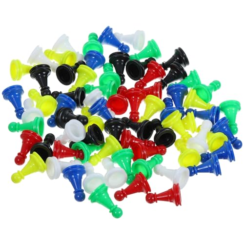 WOONEKY 96 Stück Bunte Kunststoff Spielsteine für Brettspiele Lehrreiche Schachfiguren Zufälligen Farben für Teamspiele Ersatzteile für Schachspiele Zufällige Farbe WOONEKY 96 Stück Bunte Kunststoff Spielsteine für Brettspiele Lehrreiche Schachfiguren Zufälligen Farben für Teamspiele Ersatzteile für Schachspiele Zufällige Farbe von WOONEKY