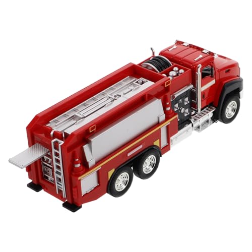 WOONEKY Alloy Feuerwehr mit Bagger und Betonmischer Robuste Kinderfahrzeuge für Jahre Jungen Realistische Details Sicher und Langlebig Rollenspielzeug von WOONEKY