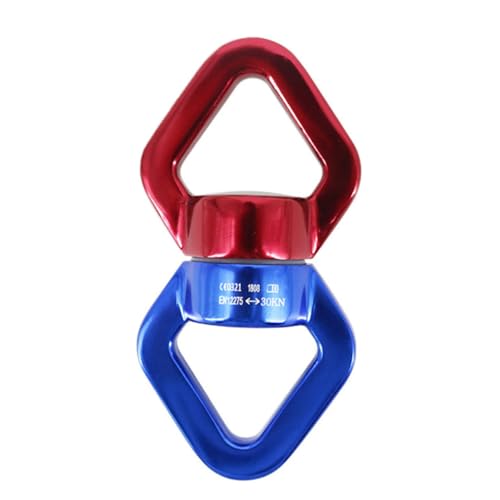 WOONEKY Aluminium Drehwirbel Hängematten Befestigungsmaterial Leicht Tragbar Rotationswirbel Für Yoga Schwebesessel Schaukel Haken Karabiner von WOONEKY
