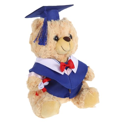 WOONEKY Arztanzug Bär Puppe Plüsch Abschlussbär Stoffbär Plüschtier Kleid Kappe Quaste Bär Abschlussbären Abschluss Stofftier High School Abschlussbär Blau Pp Baumwolle WOONEKY Arztanzug Bär Puppe Plüsch Abschlussbär Stoffbär Plüschtier Kleid Kappe Quaste Bär Abschlussbären Abschluss Stofftier High School Abschlussbär Blau Pp Baumwolle von WOONEKY