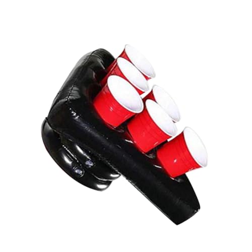 WOONEKY Aufblasbarer PVC Spielhut mit Dreieckiger Bierhalterfunktion für Partyzubehör Geburtstags Weihnachtsfeier Spielspaß Zubehör von WOONEKY