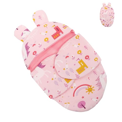 WOONEKY Babypuppen Schlafsack aus Plüsch mit Einhorn Muster Puppendecke und Zubehör für Puppenspiele Bettzeug für Kinderzimmer und Kreative Spielabenteuer WOONEKY Babypuppen Schlafsack aus Plüsch mit Einhorn Muster Puppendecke und Zubehör für Puppenspiele Bettzeug für Kinderzimmer und Kreative Spielabenteuer von WOONEKY