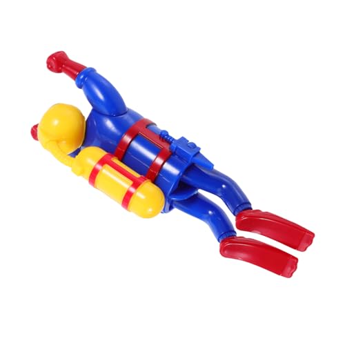WOONEKY Badespielzeug Taucher Figur Windup Badewannenspielzeug aus Kunststoff Sicher für Schwimmendes Schwimmbadspielzeug für Fördert Koordination und Spielspaß von WOONEKY