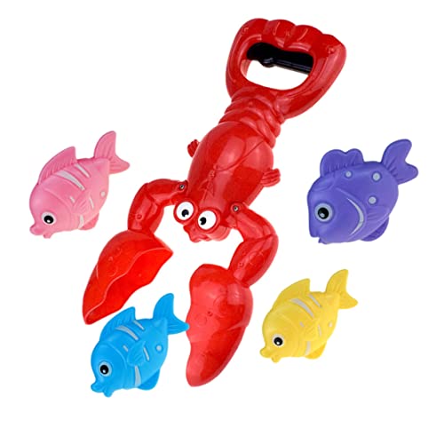 WOONEKY Badespielzeug für Junge Mädchen mit Ergonomischem Griff Interaktives Badewannen Lobster und Fisch Farbenfrohes Wasserspielzeug Kindlichen Vorstellungskraft und Kognitiven von WOONEKY